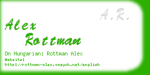 alex rottman business card